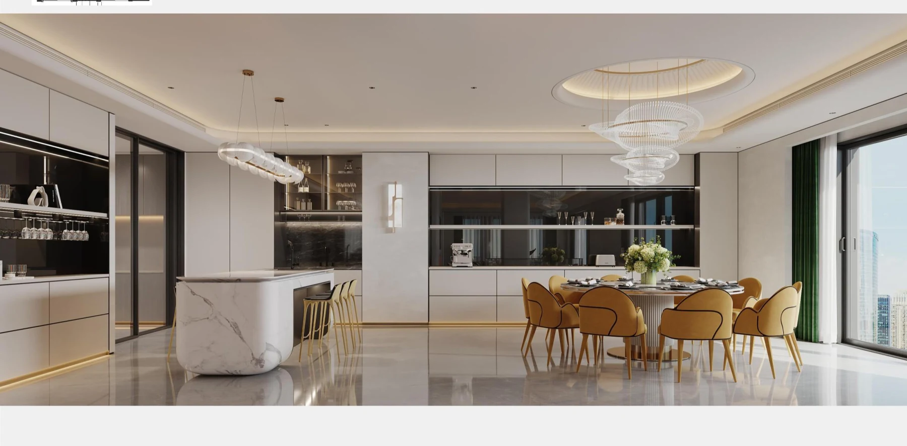 迪拜 Villa 33 别墅 · 餐厅与公共区域